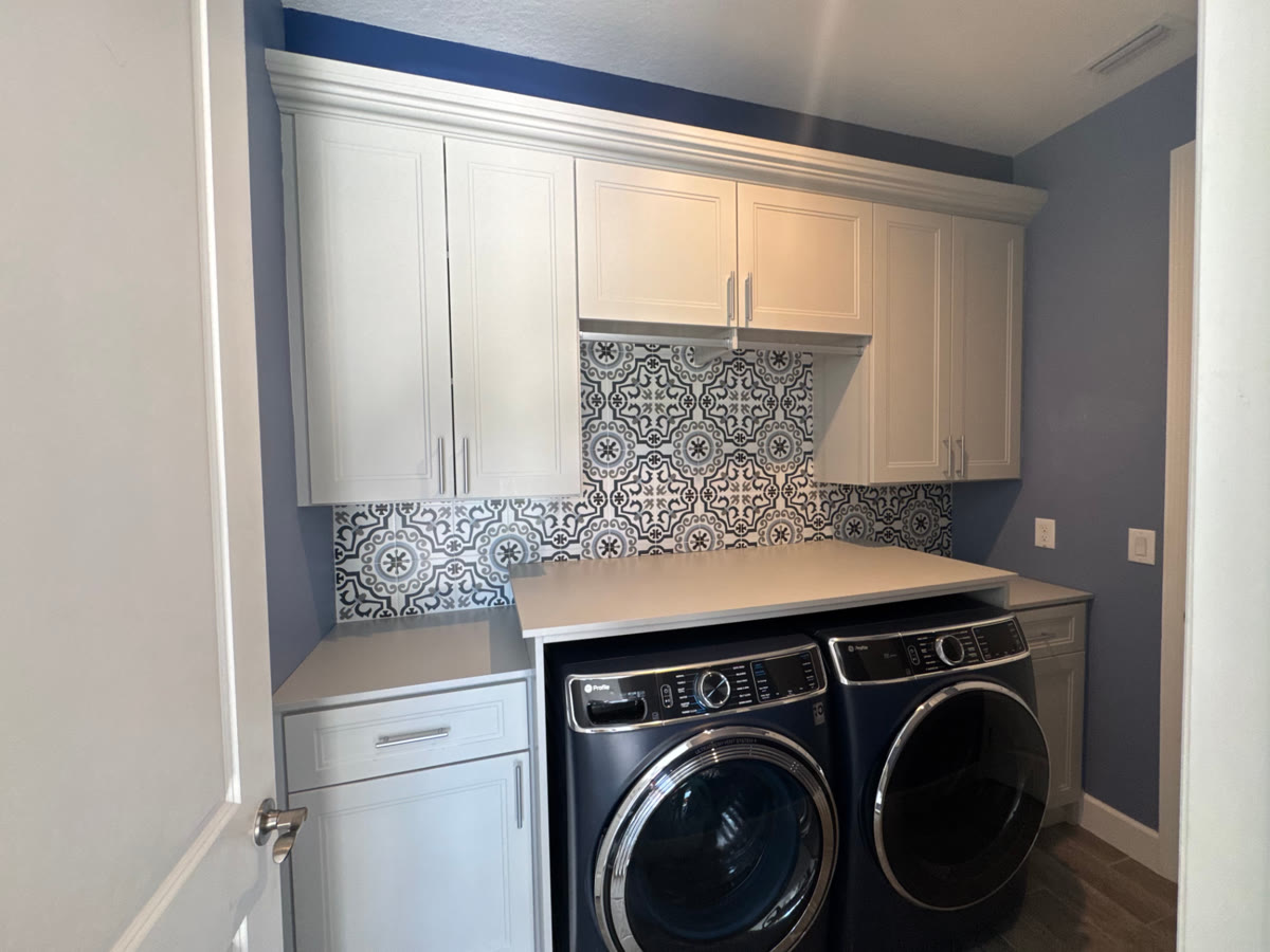 Custom laundry room storage